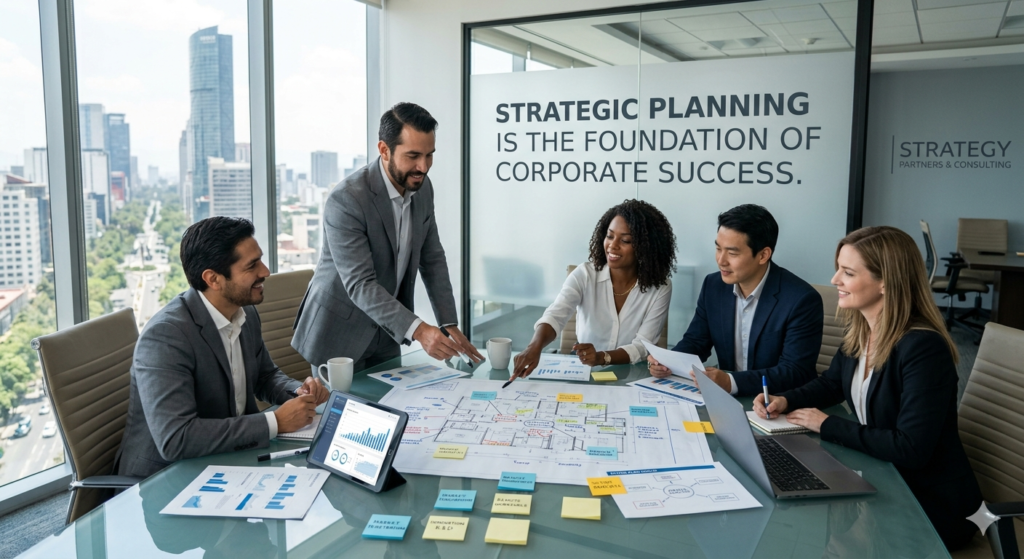 Strategic planning is the foundation of corporate success.